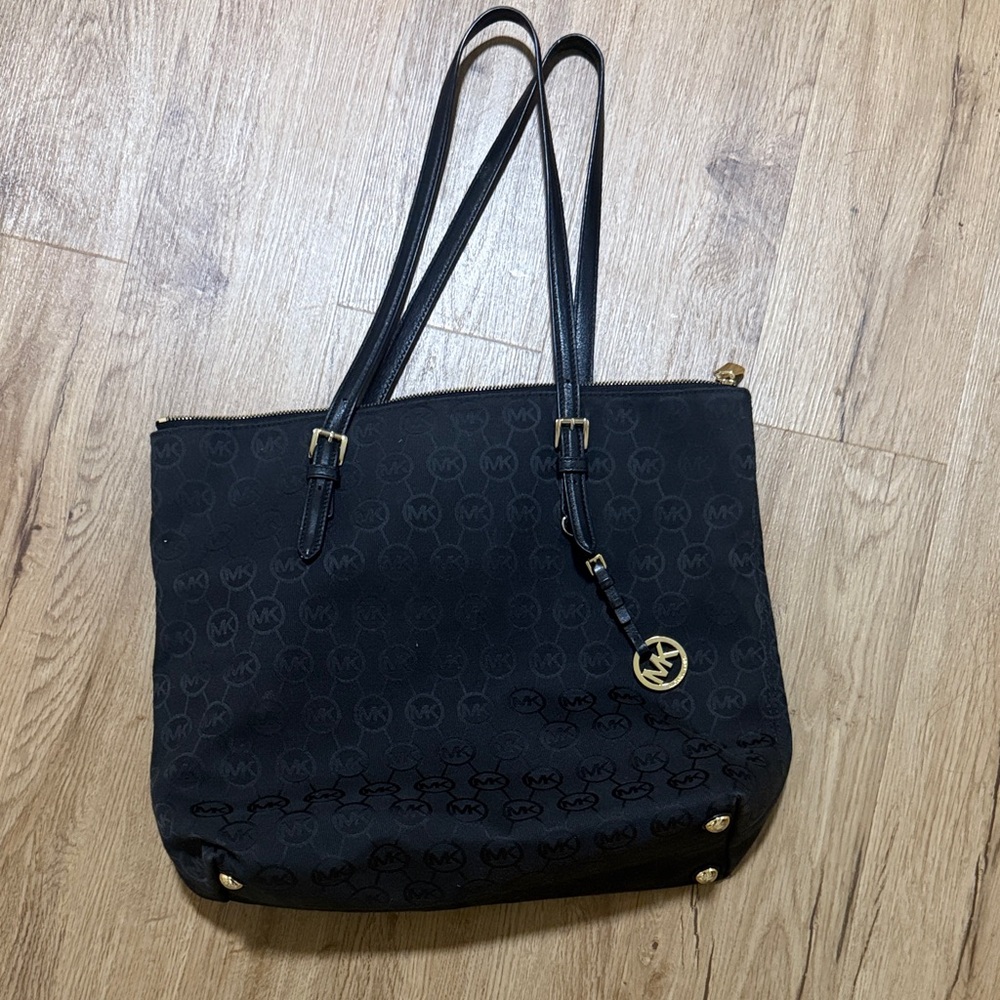 Michael Kors Black Monogram Tote
